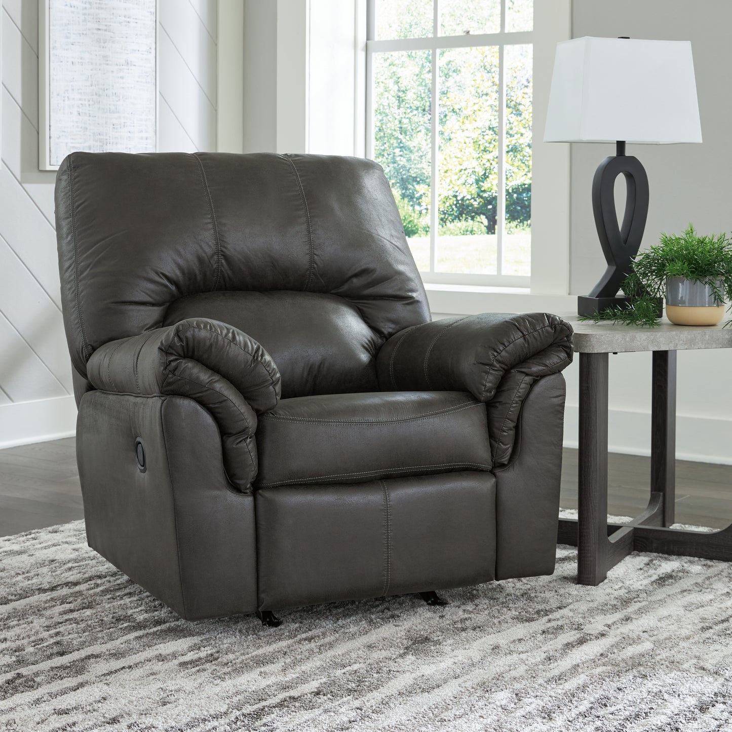 Cassel Furniture Outlet - Ashley Furniture - Bladen Living Room - Rocker Recliner / Slate - 1202125