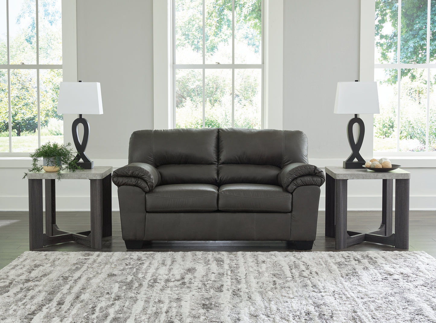 Cassel Furniture Outlet - Ashley Furniture - Bladen Living Room - Loveseat / Slate - 1202135