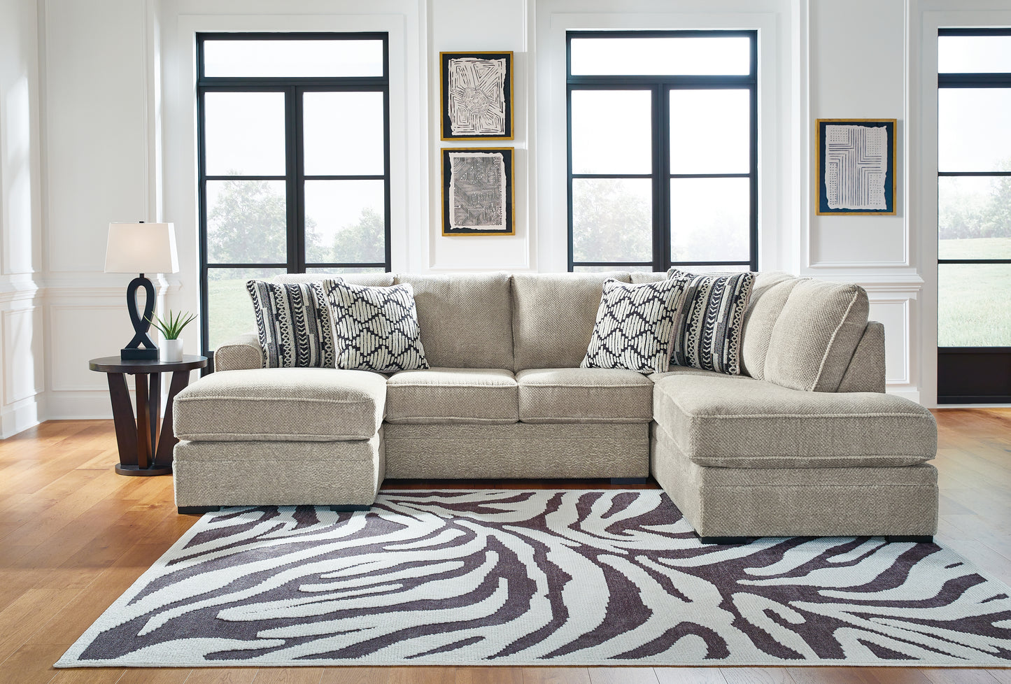 Cassel Furniture Outlet - Ashley Furniture - Calnita Sectional - LAF 2-Piece Sectional with Chaise / Sisal - 20502S1