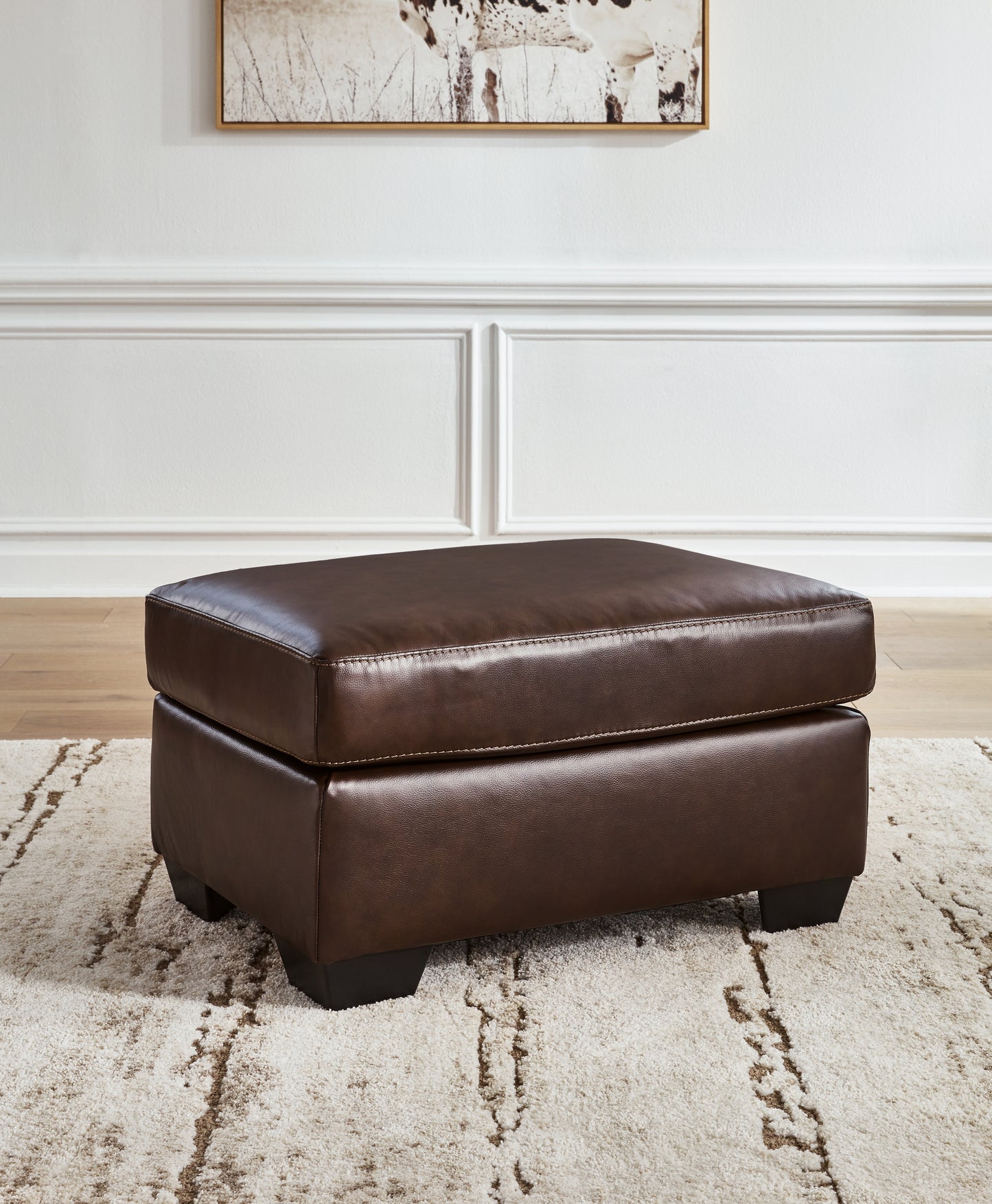 Cassel Furniture Outlet - Ashley Furniture - Santorine Living Room - Ottoman / Dark Brown - 2170614