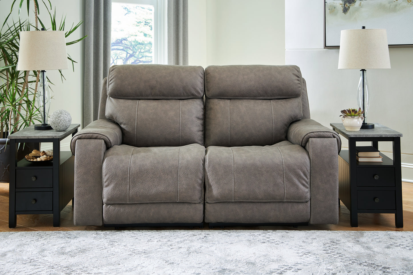 Cassel Furniture Outlet - Ashley Furniture - Starbot Sectional - 3-Piece Power Reclining Sectional Sofa / Fossil - 23501S3