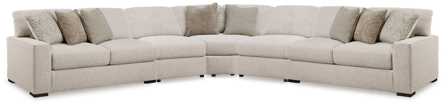 Cassel Furniture Outlet - Ashley Furniture - Ballyton Sectional - RAF 5-Piece Sectional / Sand - 25102S3
