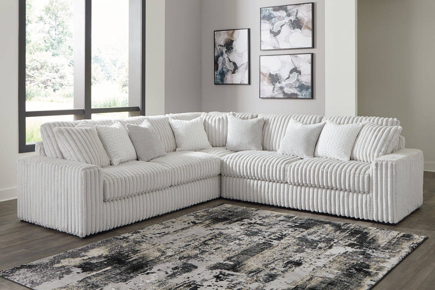 Cassel Furniture Outlet - Ashley Furniture - Stupendous Sectional - LAF 3-Piece Sectional / Alloy - 25903S1