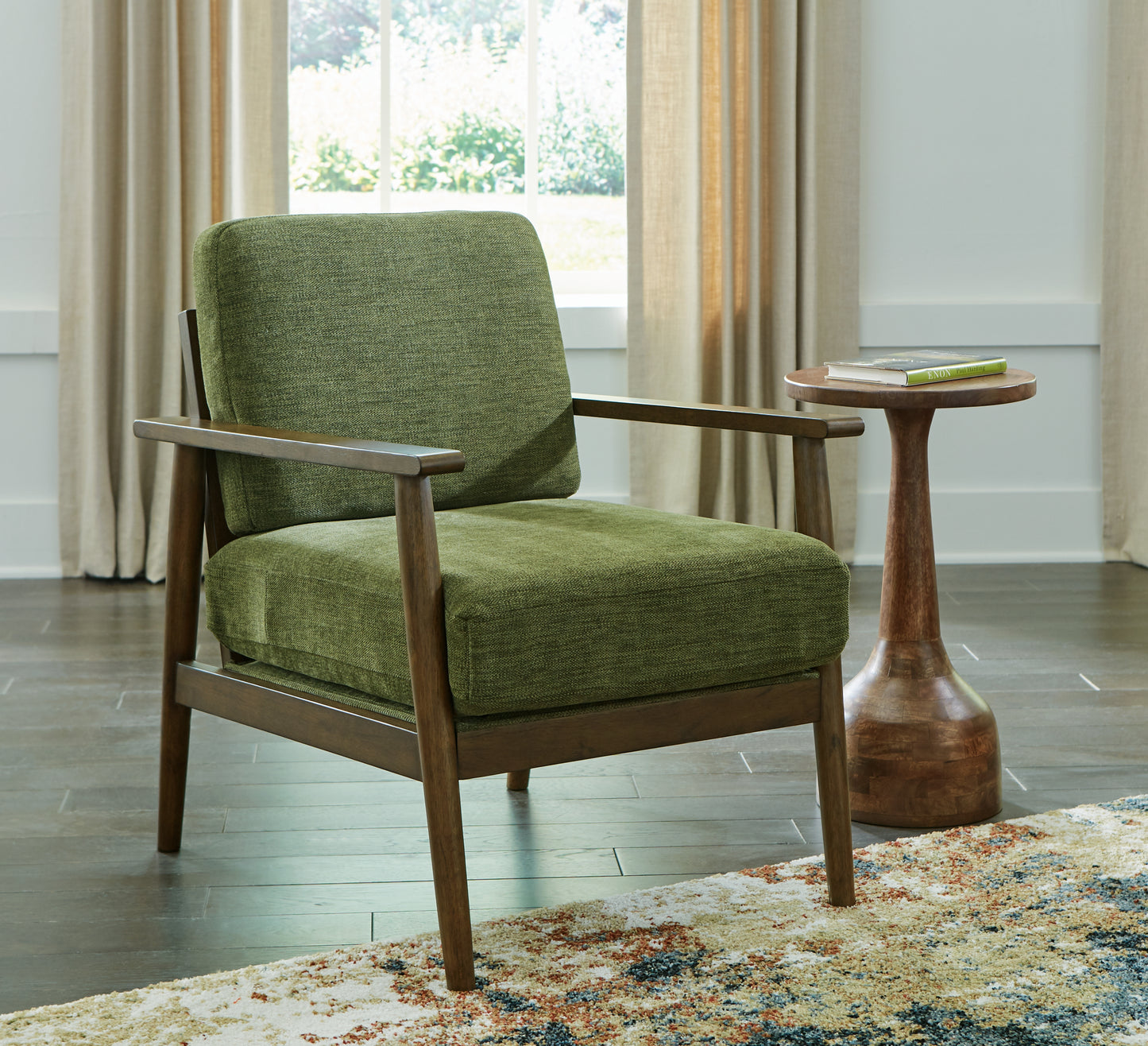 Cassel Furniture Outlet - Ashley Furniture - Bixler Living Room - Showood Accent Chair / Olive - 2610760