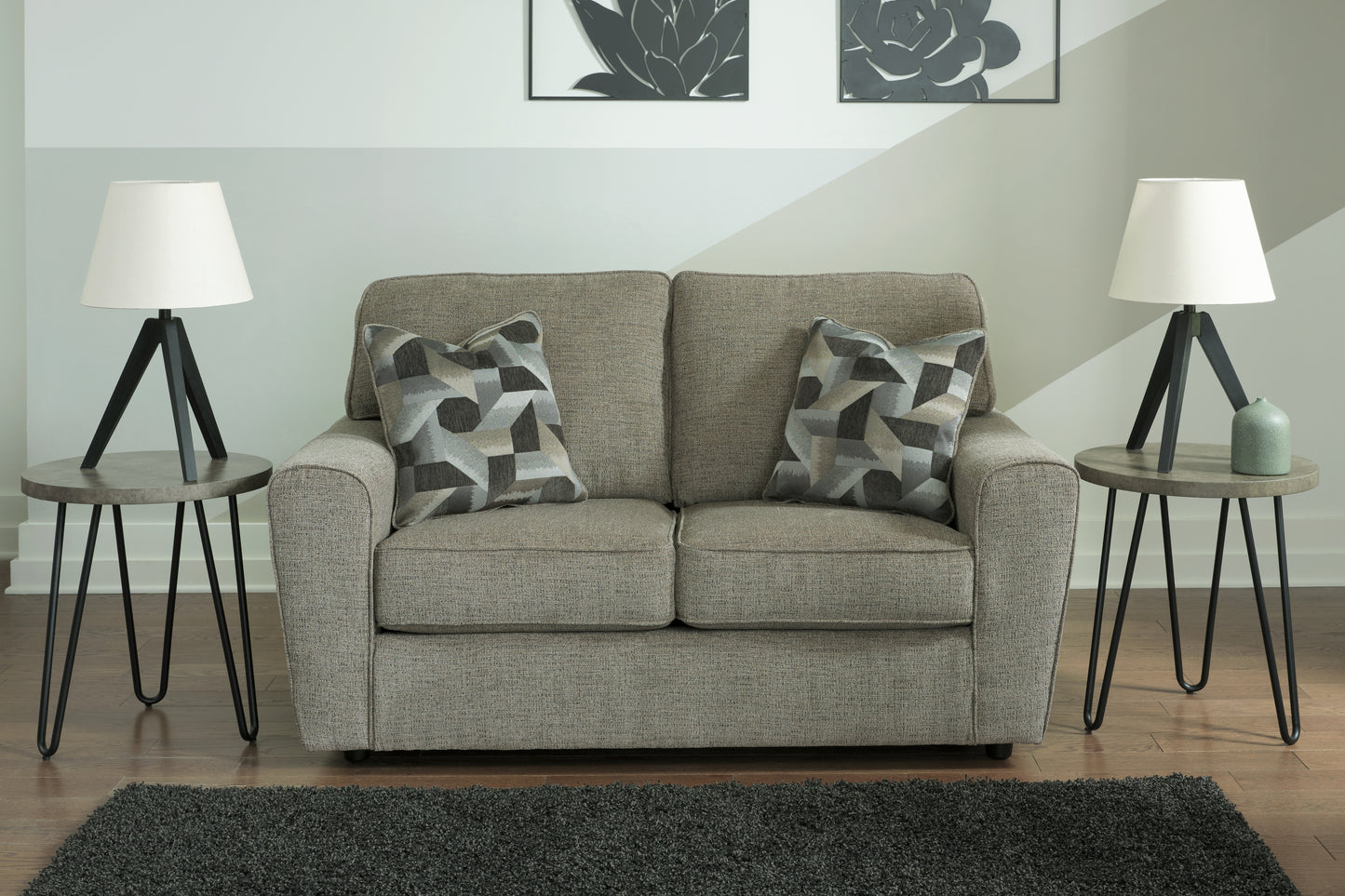 Cassel Furniture Outlet - Ashley Furniture - Cascilla Living Room - Loveseat / Pewter - 2680535