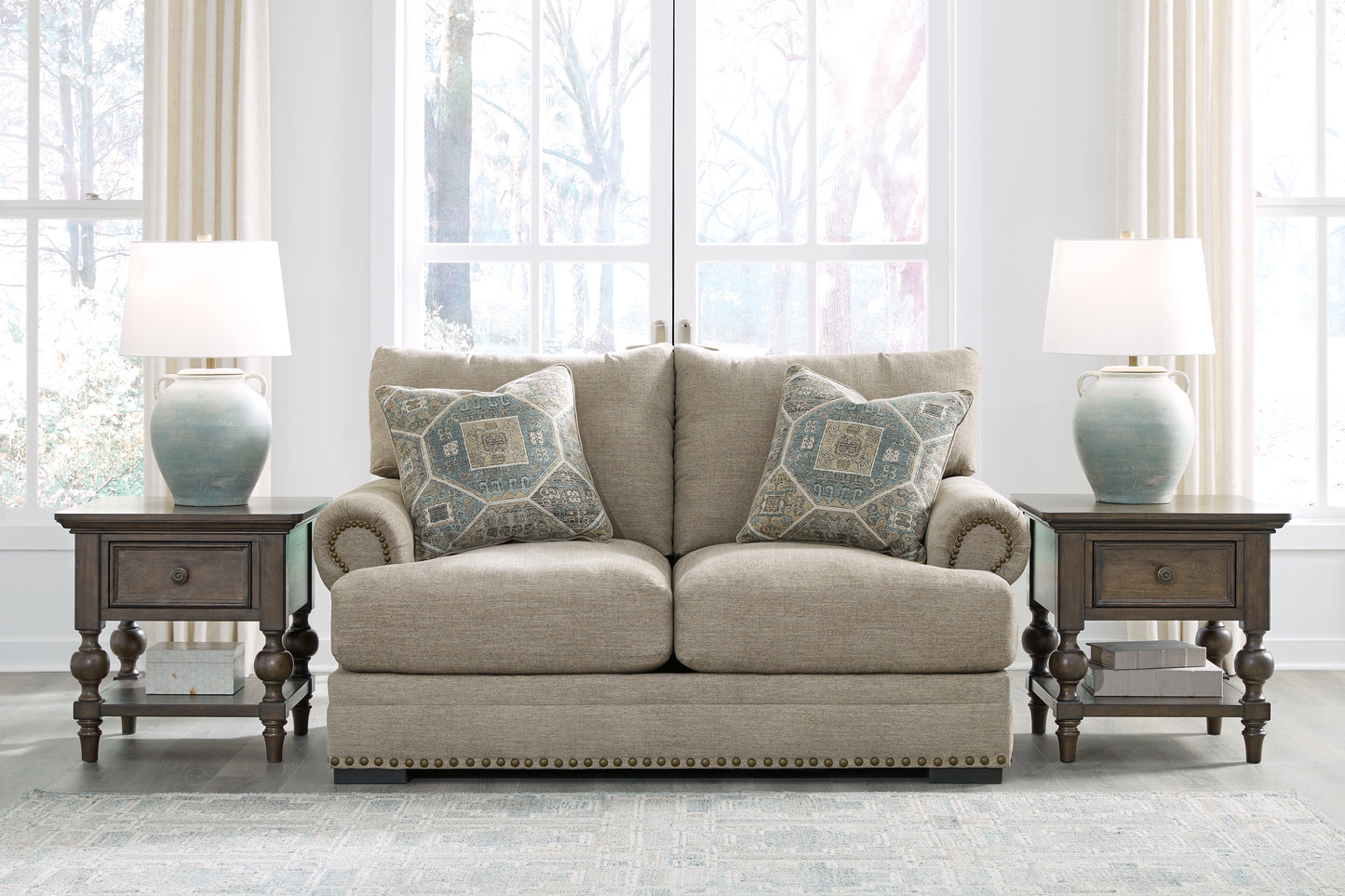 Cassel Furniture Outlet - Ashley Furniture - Galemore Living Room - Ottoman / Quarry - 2700414