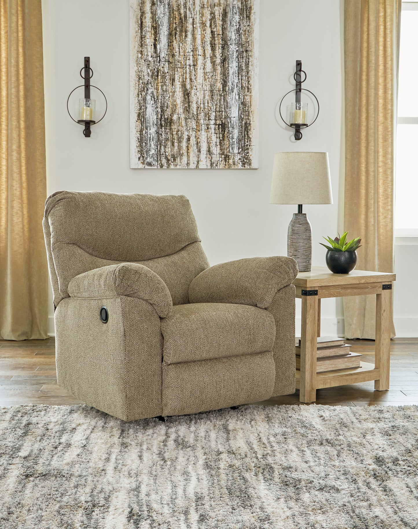 Cassel Furniture Outlet - Ashley Furniture - Alphons Living Room - Rocker Recliner / Briar - 2820225