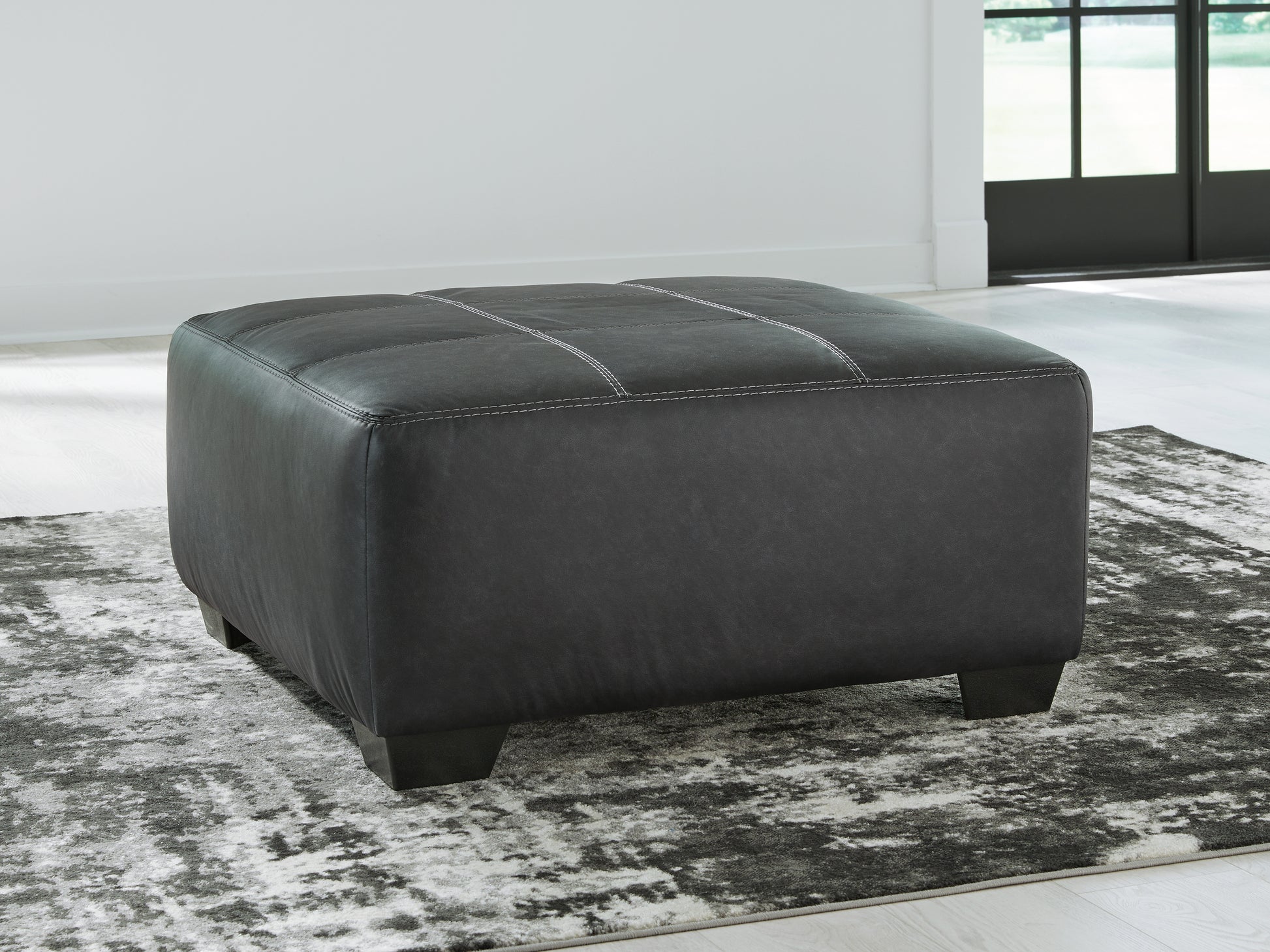 Cassel Furniture Outlet - Ashley Furniture - Brixley Pier Living Room - Oversized Accent Ottoman / Graphite - 2990608