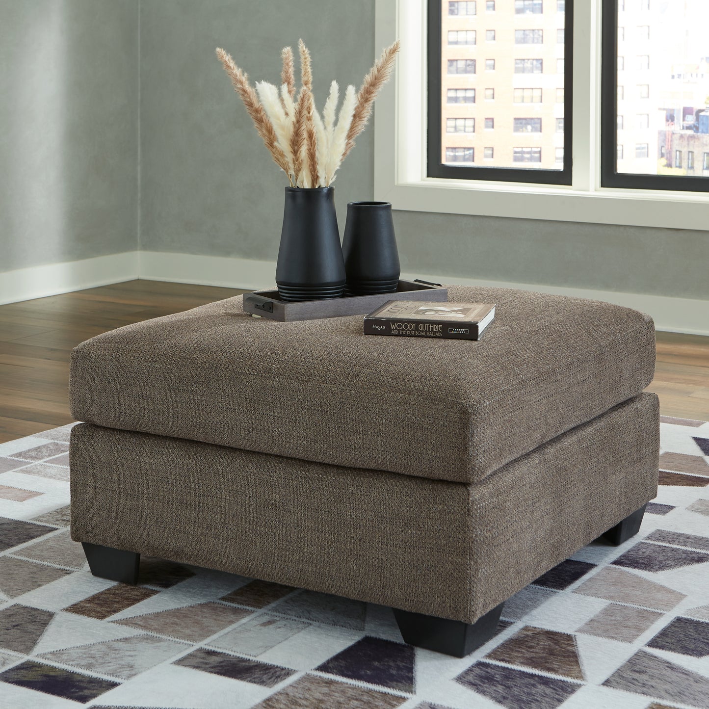 Cassel Furniture Outlet - Ashley Furniture - Mahoney Living Room - Oversized Accent Ottoman / Chocolate - 3100508