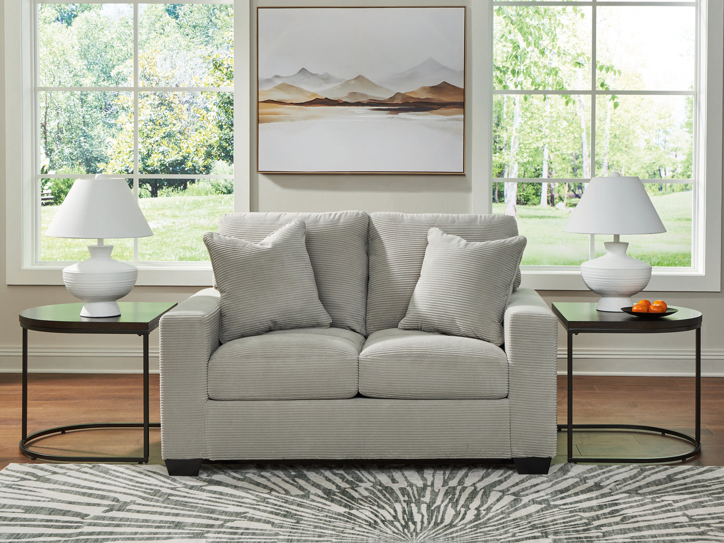 Cassel Furniture Outlet - Ashley Furniture - Greenbriar Living Room - Loveseat / Smoke - PC3200535