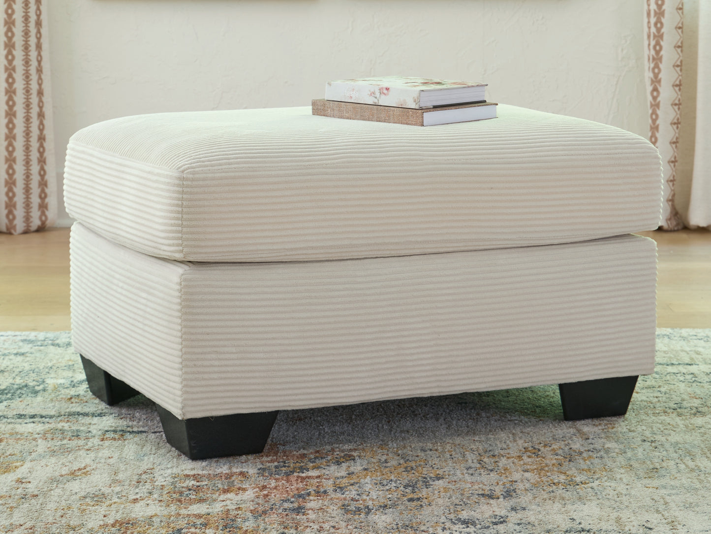 Cassel Furniture Outlet - Ashley Furniture - Greenbriar Living Room - Ottoman / Ivory - PC3200614