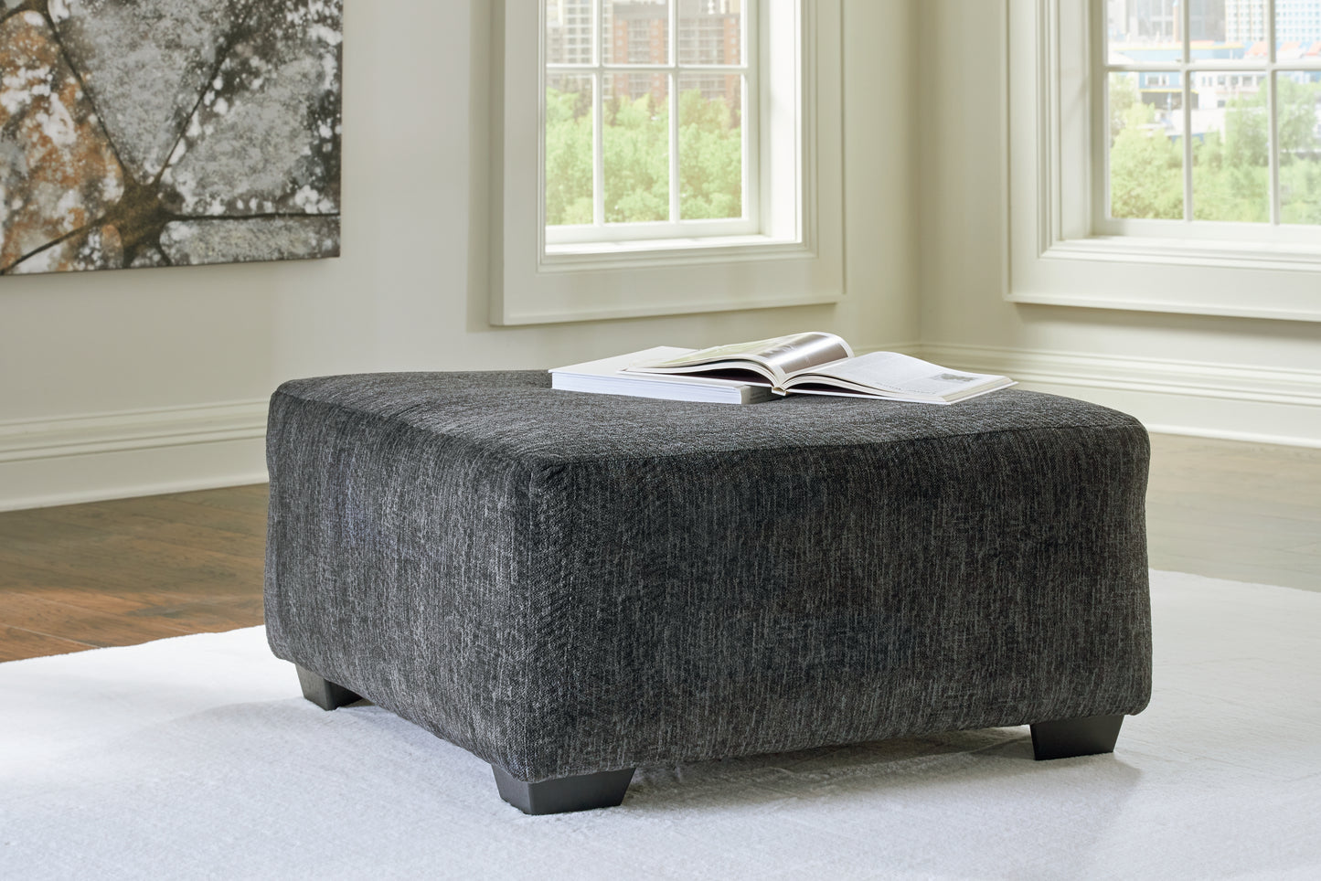 Cassel Furniture Outlet - Ashley Furniture - Biddeford Living Room - Oversized Accent Ottoman / Shadow - 3550408