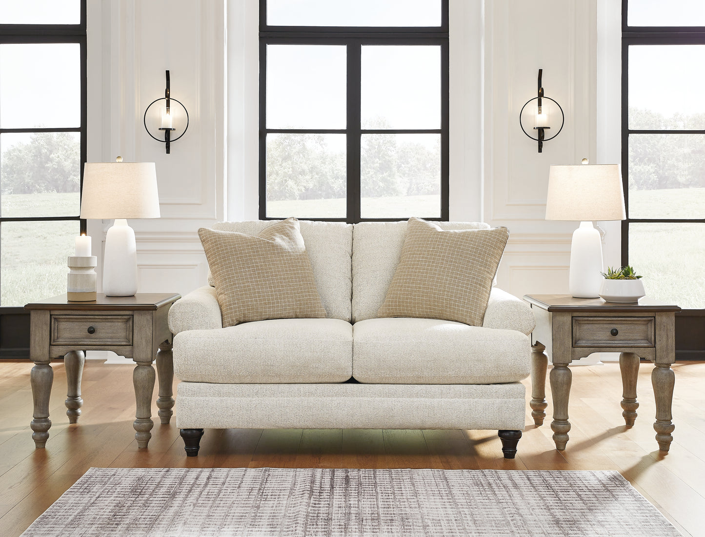 Cassel Furniture Outlet - Ashley Furniture - Valerani Living Room - Loveseat / Sandstone - 3570235