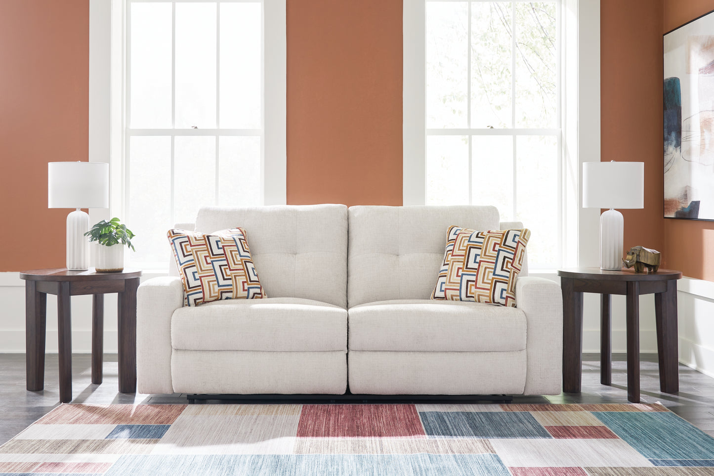 Cassel Furniture Outlet - Ashley Furniture - Danum Living Room - 2 Seat Reclining Sofa / Stone - 3880581