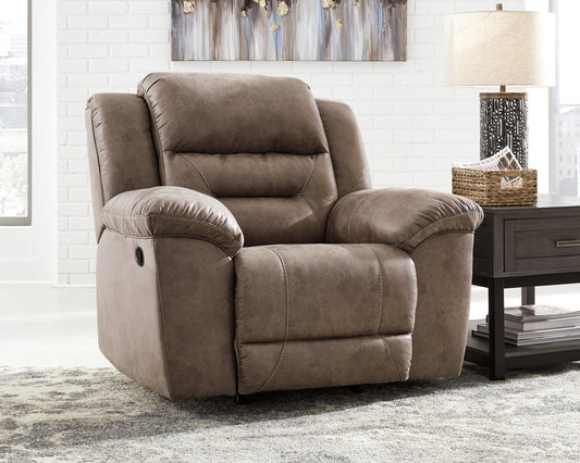 Cassel Furniture Outlet - Ashley Furniture - Stoneland Living Room - Power Rocker Recliner / Chocolate - 3990498