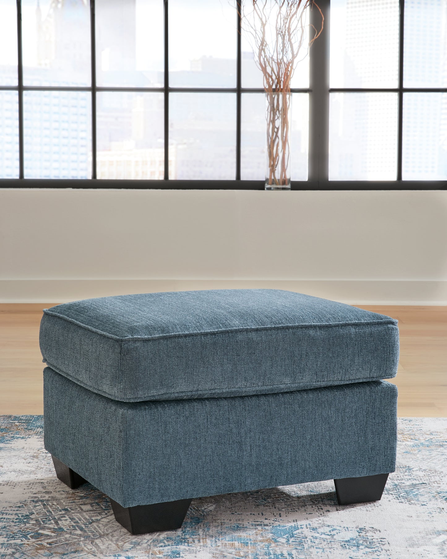 Cassel Furniture Outlet - Ashley Furniture - Cashton Living Room - Ottoman / Blue - 4060514