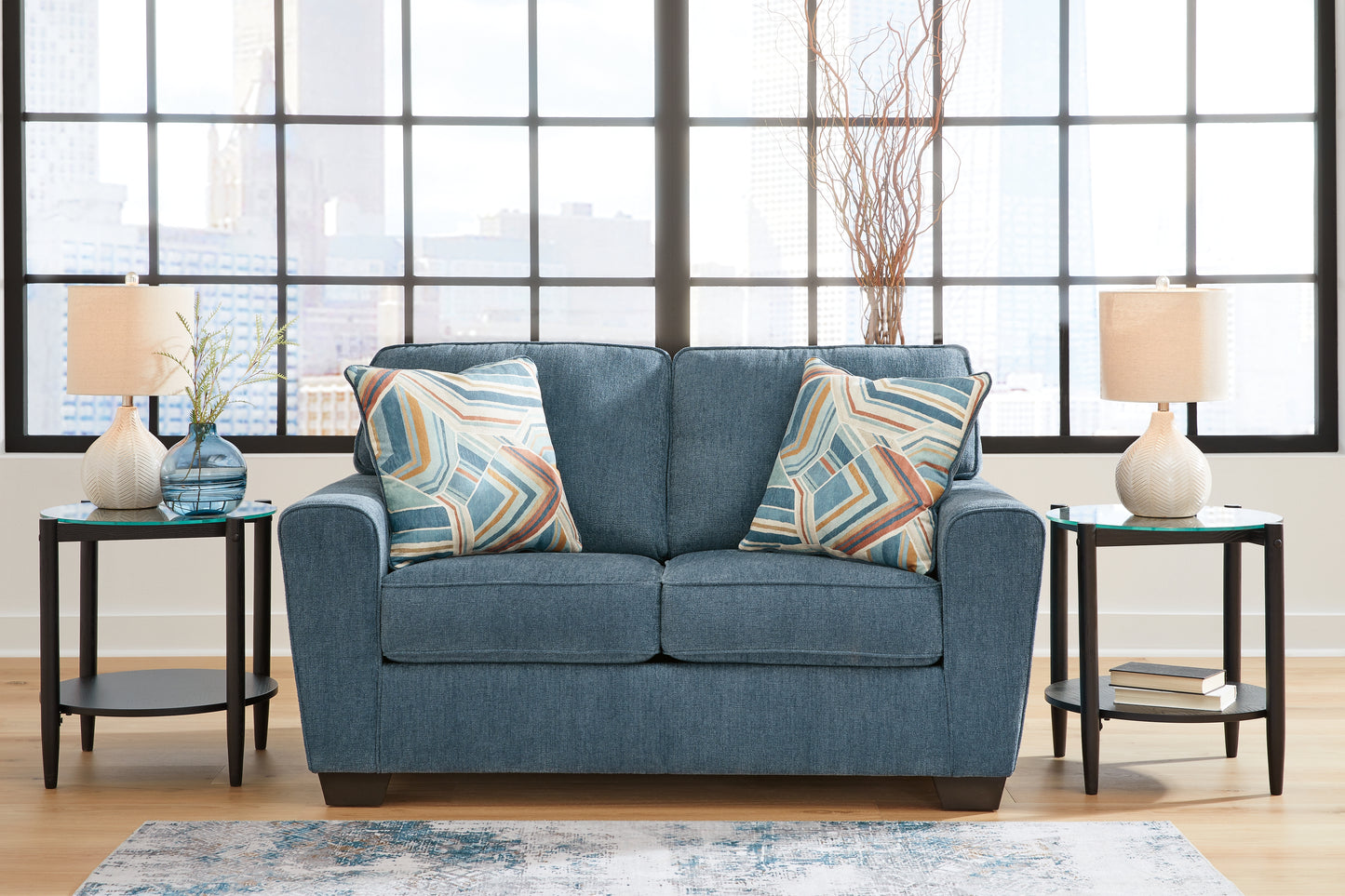 Cassel Furniture Outlet - Ashley Furniture - Cashton Living Room - Loveseat / Blue - 4060535