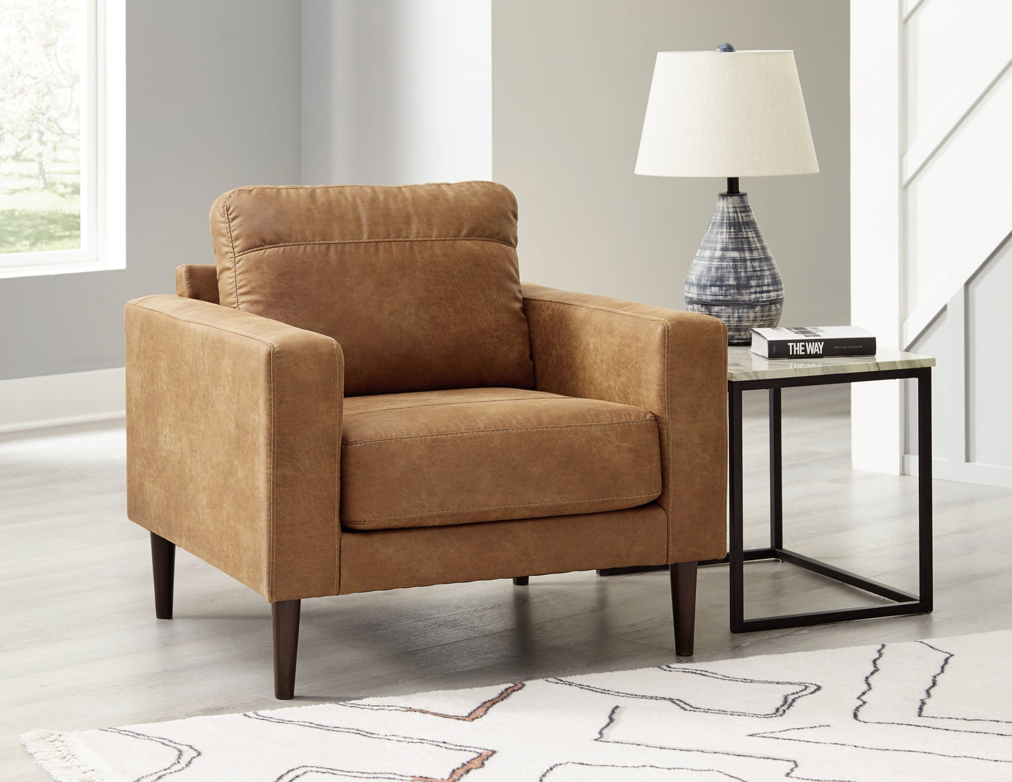 Cassel Furniture Outlet - Ashley Furniture - Telora Living Room - Ottoman / Caramel - 4100214