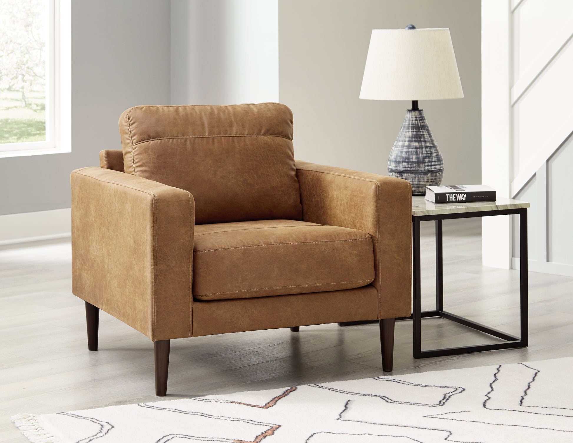 Cassel Furniture Outlet - Ashley Furniture - Telora Living Room - Ottoman / Caramel - 4100214