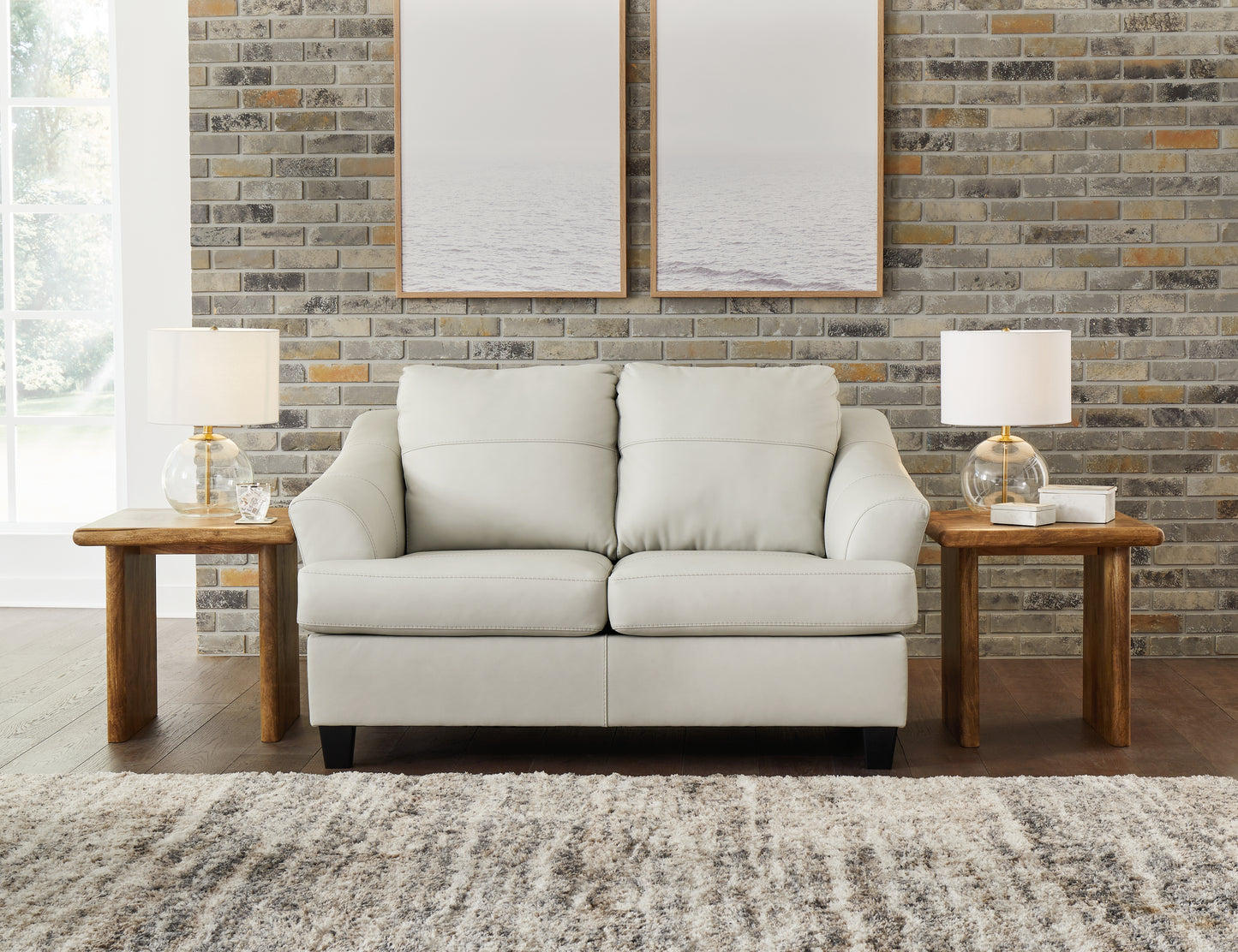 Cassel Furniture Outlet - Ashley Furniture - Genoa Living Room - Loveseat / Coconut - 4770435