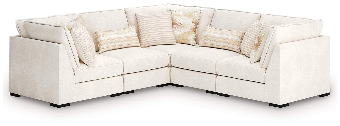 Cassel Furniture Outlet - Ashley Furniture - Donelson Creek Sectional - 5-Piece Sectional / Vanilla - 48002S1