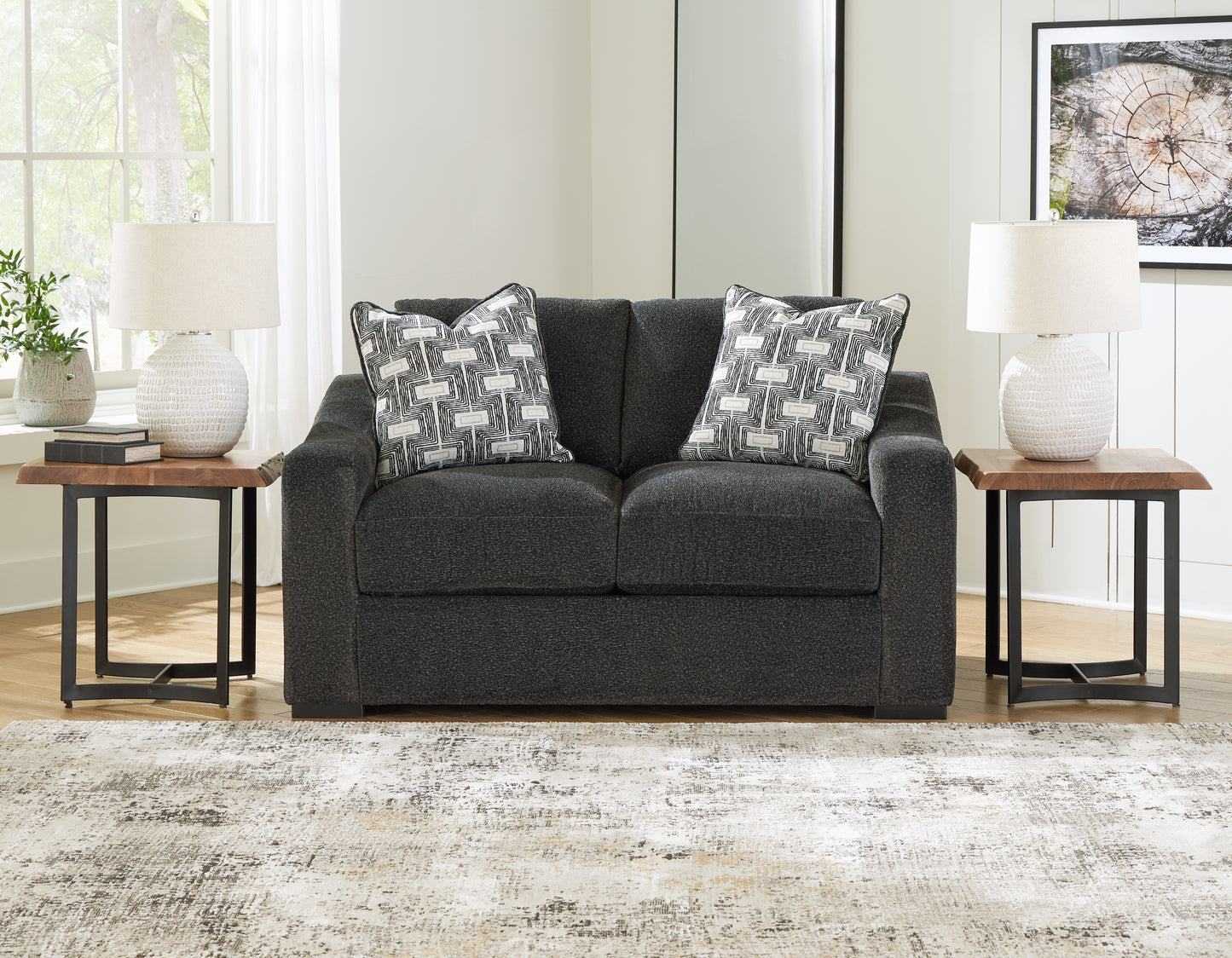 Cassel Furniture Outlet - Ashley Furniture - Wryenlynn Living Room - Loveseat / Onyx - 4940535