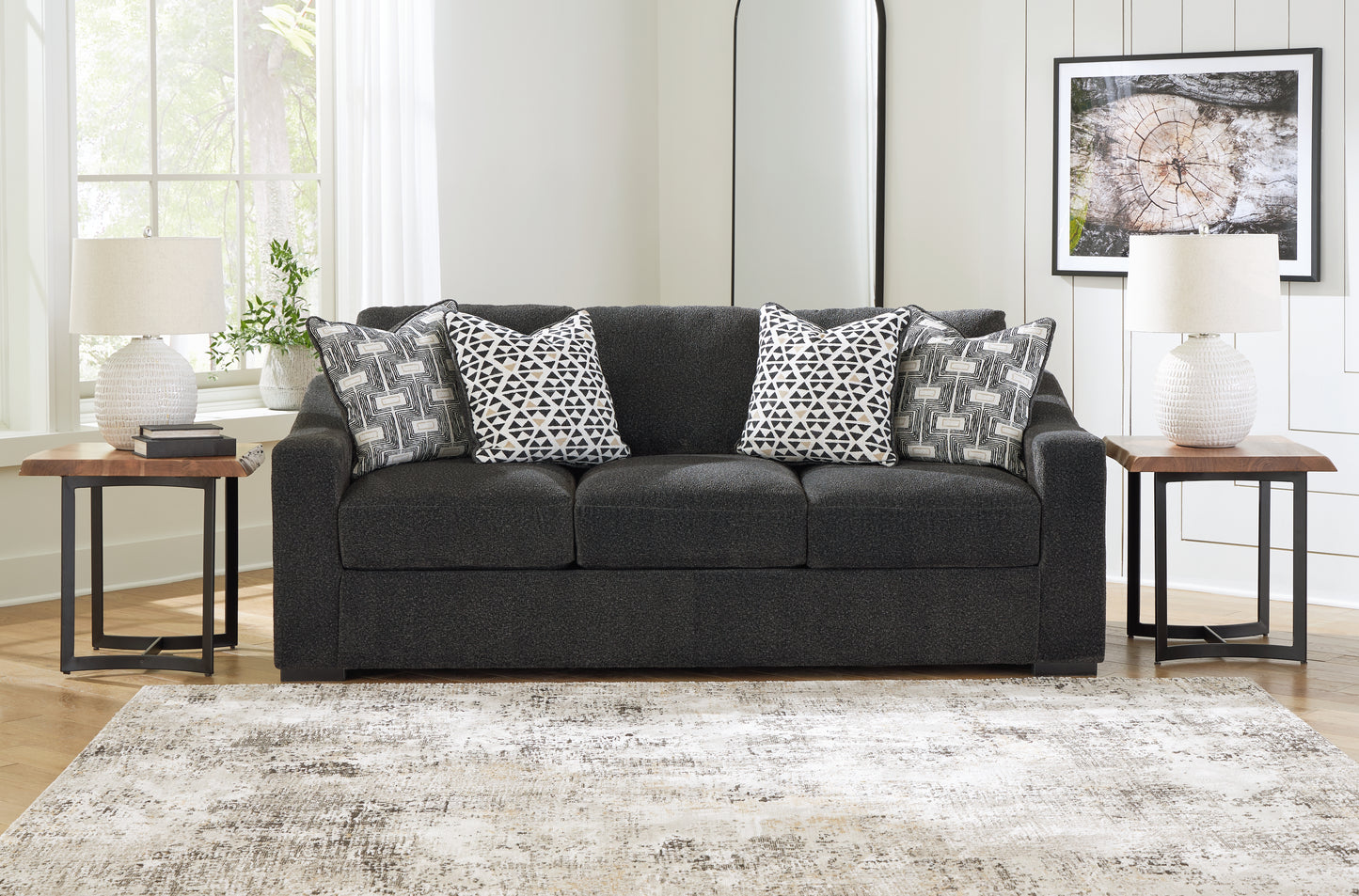 Cassel Furniture Outlet - Ashley Furniture - Wryenlynn Living Room - Sofa / Onyx - 4940538