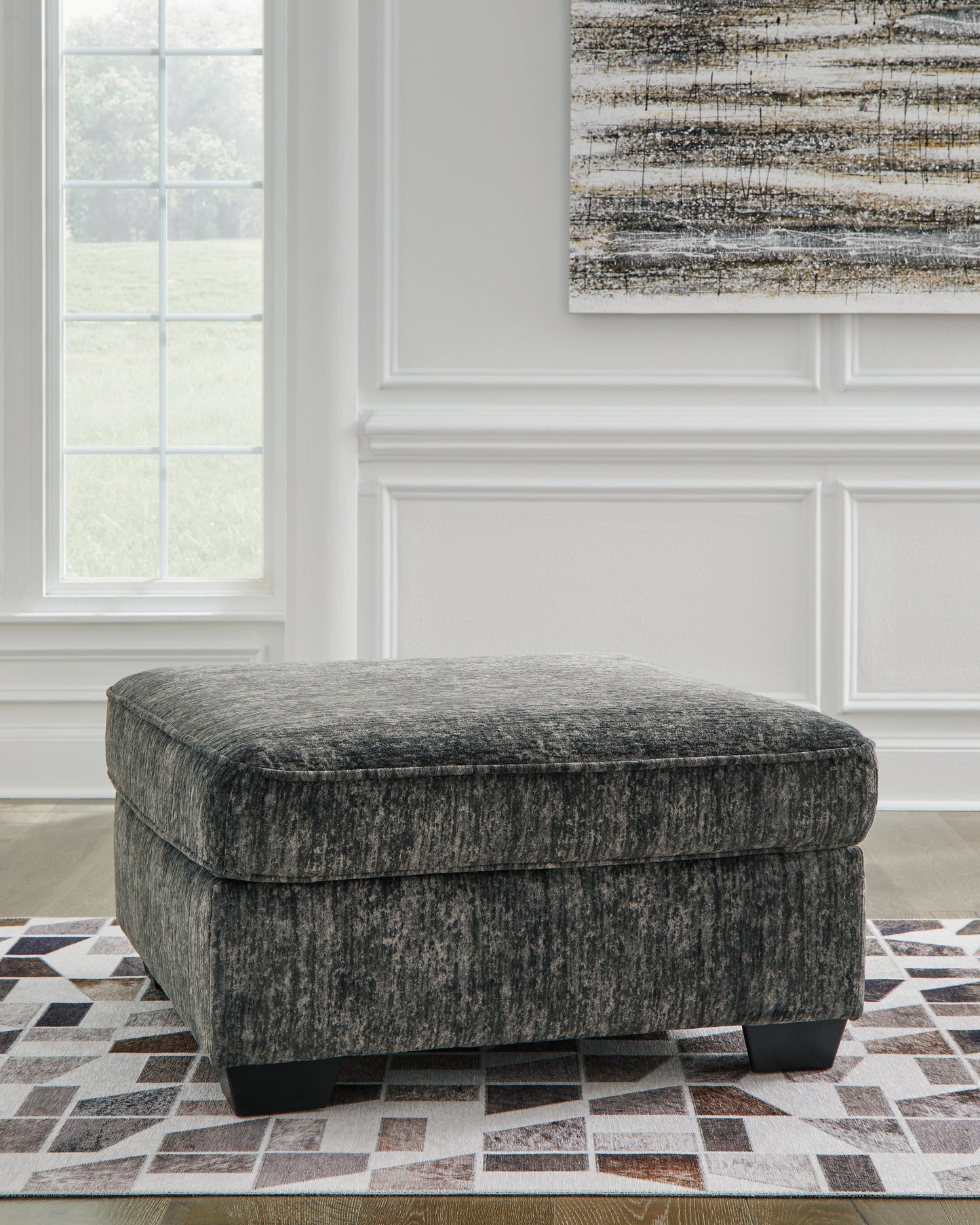 Cassel Furniture Outlet - Ashley Furniture - Lonoke Living Room - Oversized Accent Ottoman / Gunmetal - 5050408