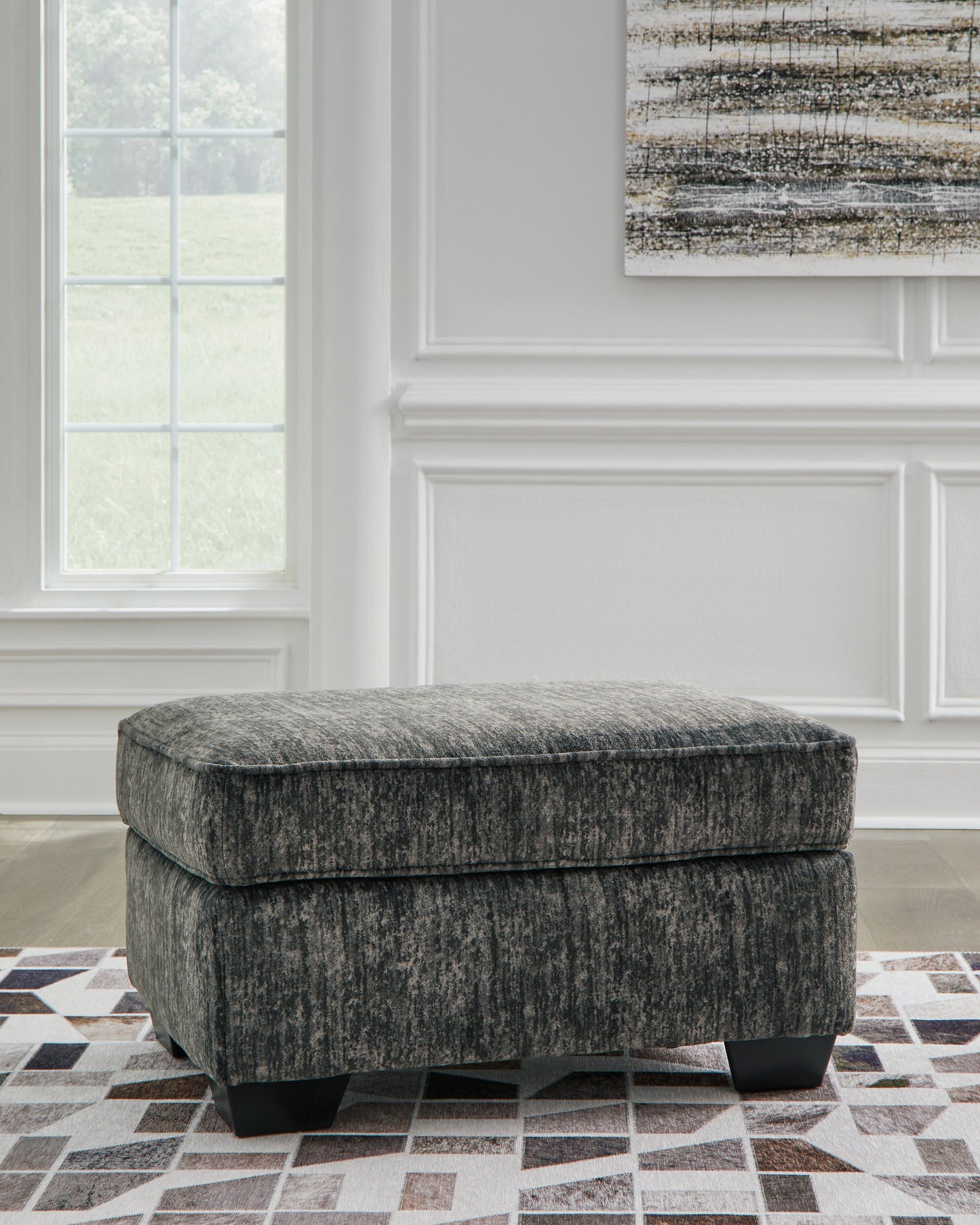 Cassel Furniture Outlet - Ashley Furniture - Lonoke Living Room - Ottoman / Gunmetal - 5050414