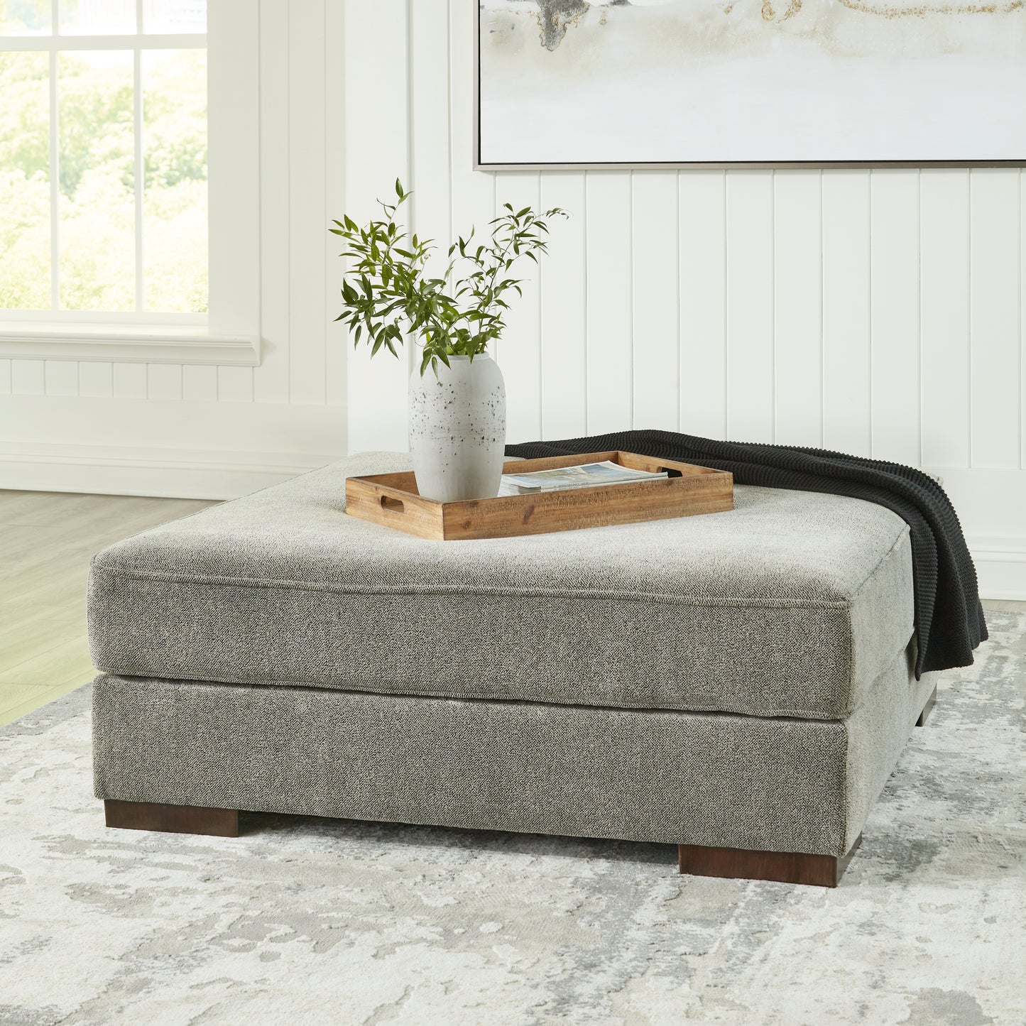 Cassel Furniture Outlet - Ashley Furniture - Bayless Living Room - Oversized Accent Ottoman / Smoke - 5230408