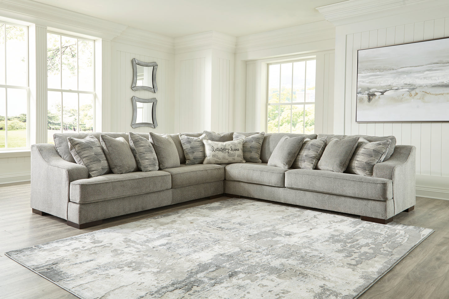 Cassel Furniture Outlet - Ashley Furniture - Bayless Sectional - LAF 3-Piece Sectional / Smoke - 52304S1