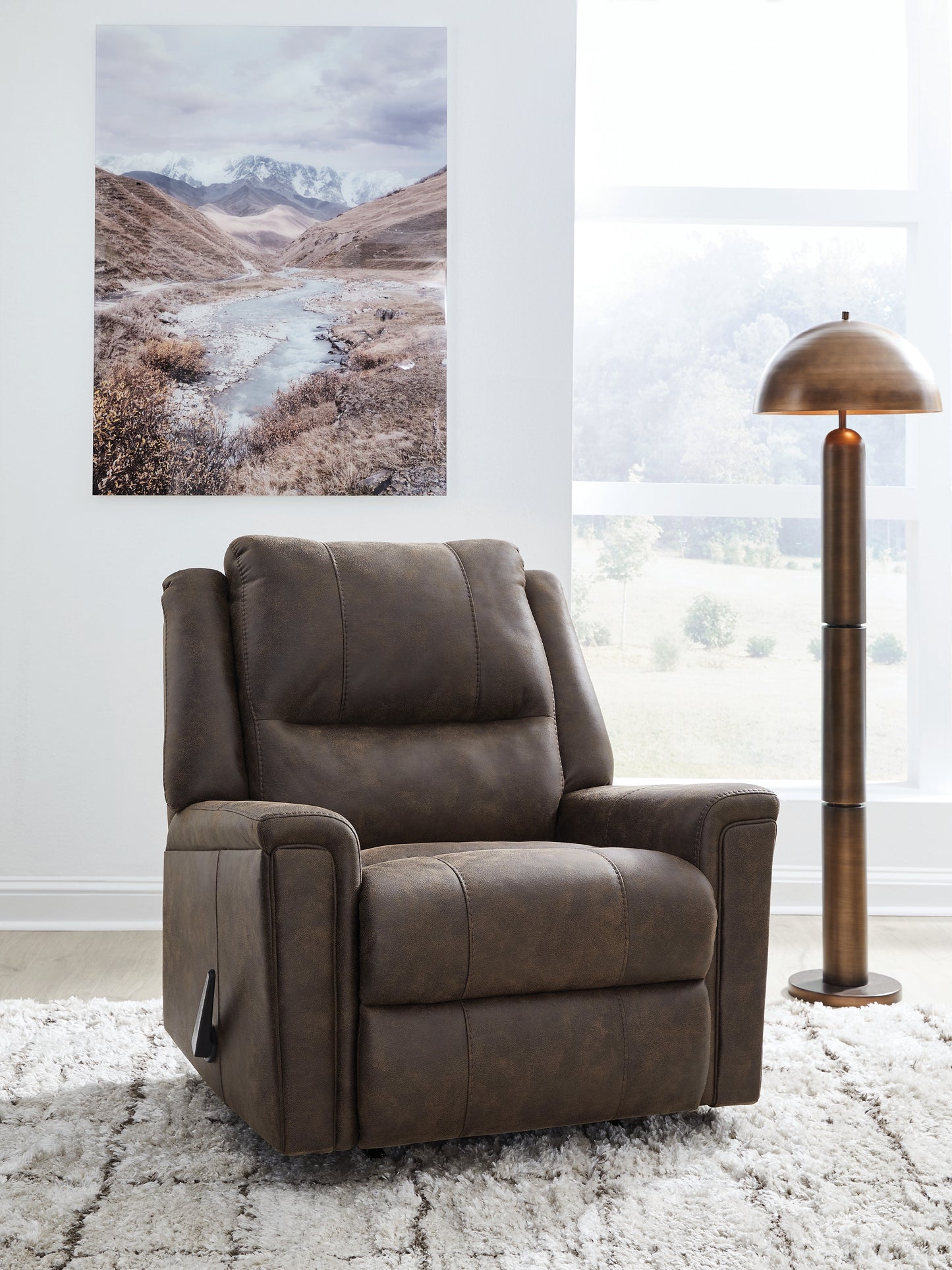 Cassel Furniture Outlet - Ashley Furniture - Lixtowel Living Room - Rocker Recliner / Walnut - PC5300425