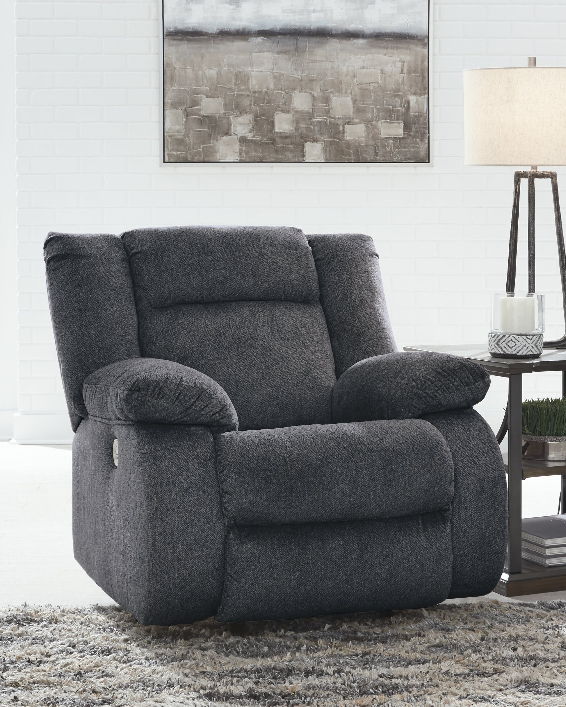 Cassel Furniture Outlet - Ashley Furniture - Burkner Living Room - Power Rocker Recliner / Marine - 5380498
