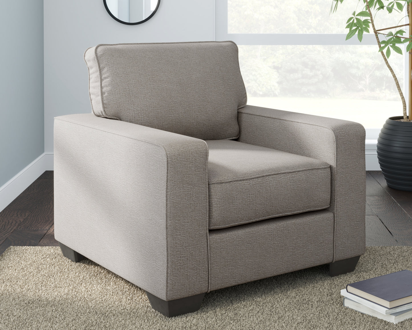 Cassel Furniture Outlet - Ashley Furniture - Greaves Living Room - Chair / Stone - 5510420
