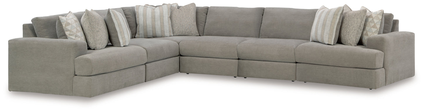 Cassel Furniture Outlet - Ashley Furniture - Avaliyah Sectional - RAF 6-Piece Sectional / Ash - 58103S7