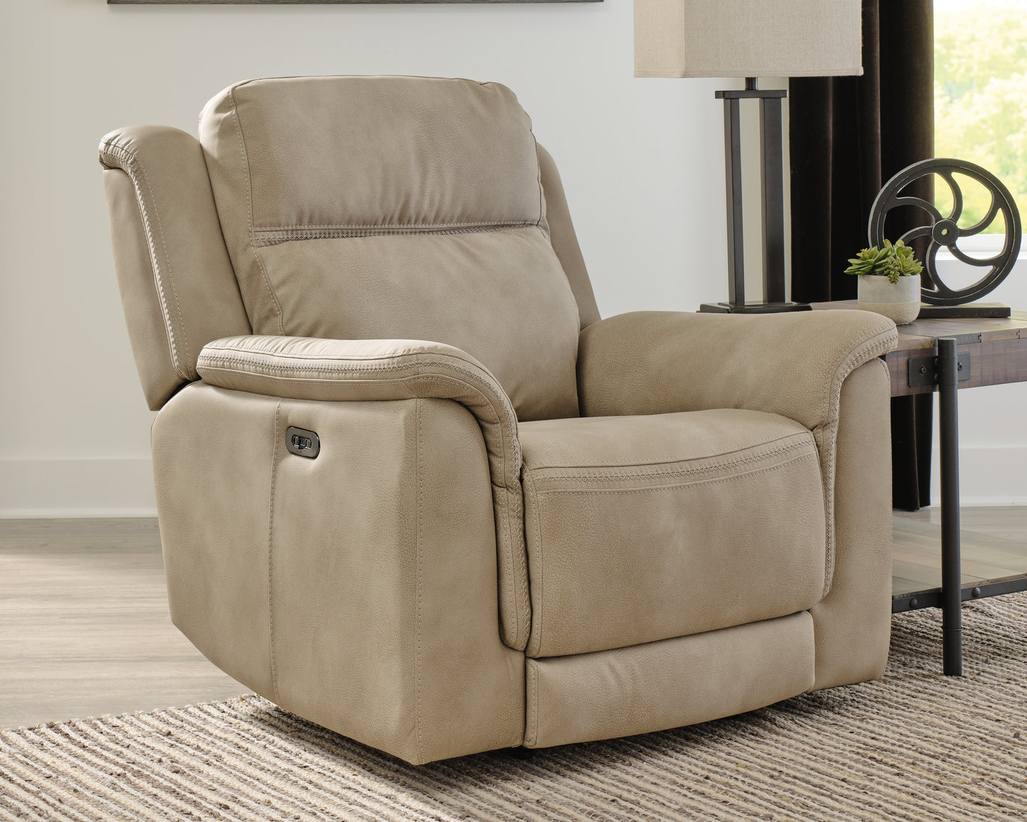 Cassel Furniture Outlet - Ashley Furniture - Next-Gen DuraPella Living Room - PWR Recliner/ADJ Headrest / Sand - 5930213