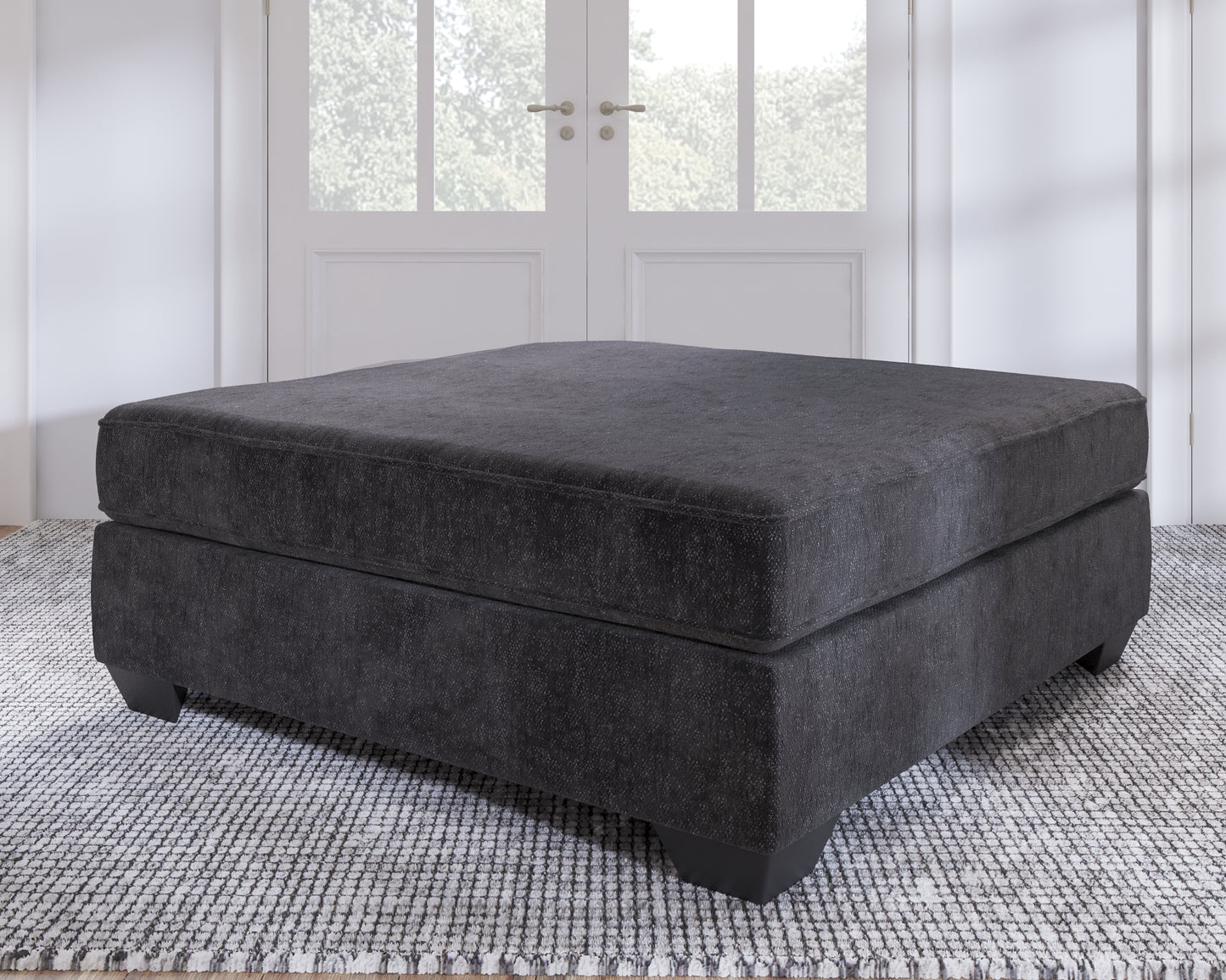 Cassel Furniture Outlet - Ashley Furniture - Lavernett Living Room - Oversized Accent Ottoman / Charcoal - 5960308