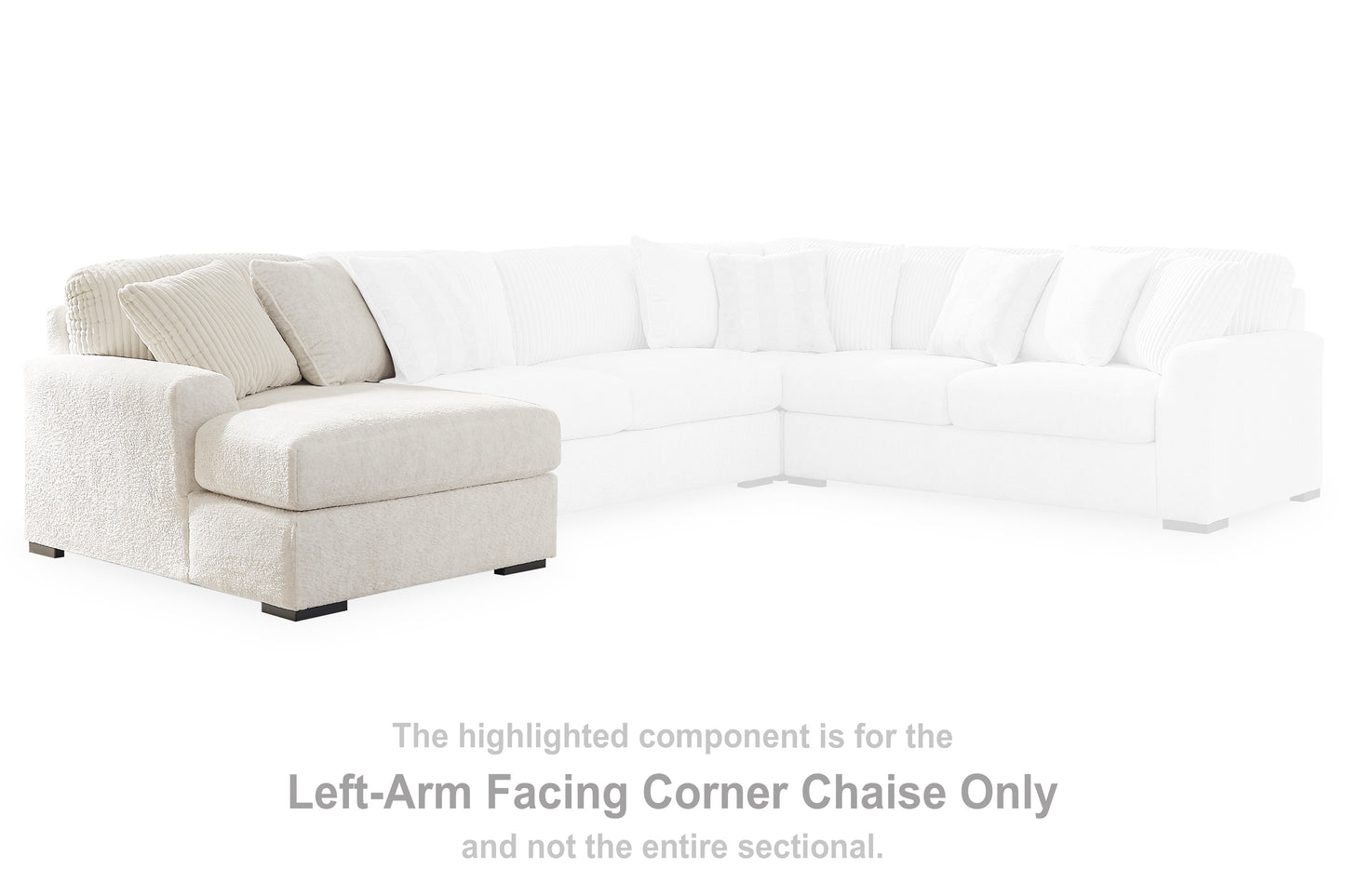 Cassel Furniture Outlet - Ashley Furniture - Chessington Sectional - LAF Corner Chaise / Ivory - 6190416