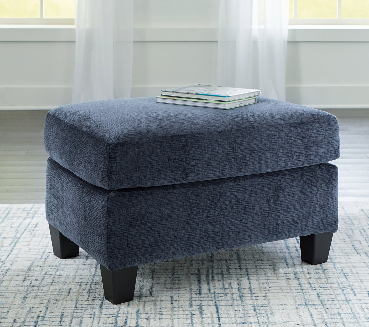 Cassel Furniture Outlet - Ashley Furniture - Amity Bay Living Room - Ottoman / Ink - 6720614