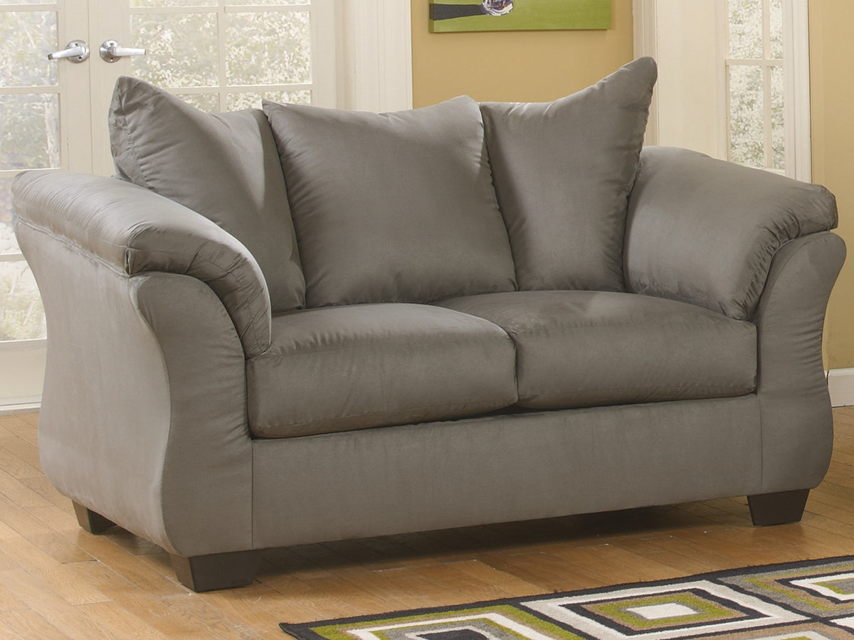 Cassel Furniture Outlet - Ashley Furniture - Darcy Living Room - Loveseat / Cobblestone - 7500535
