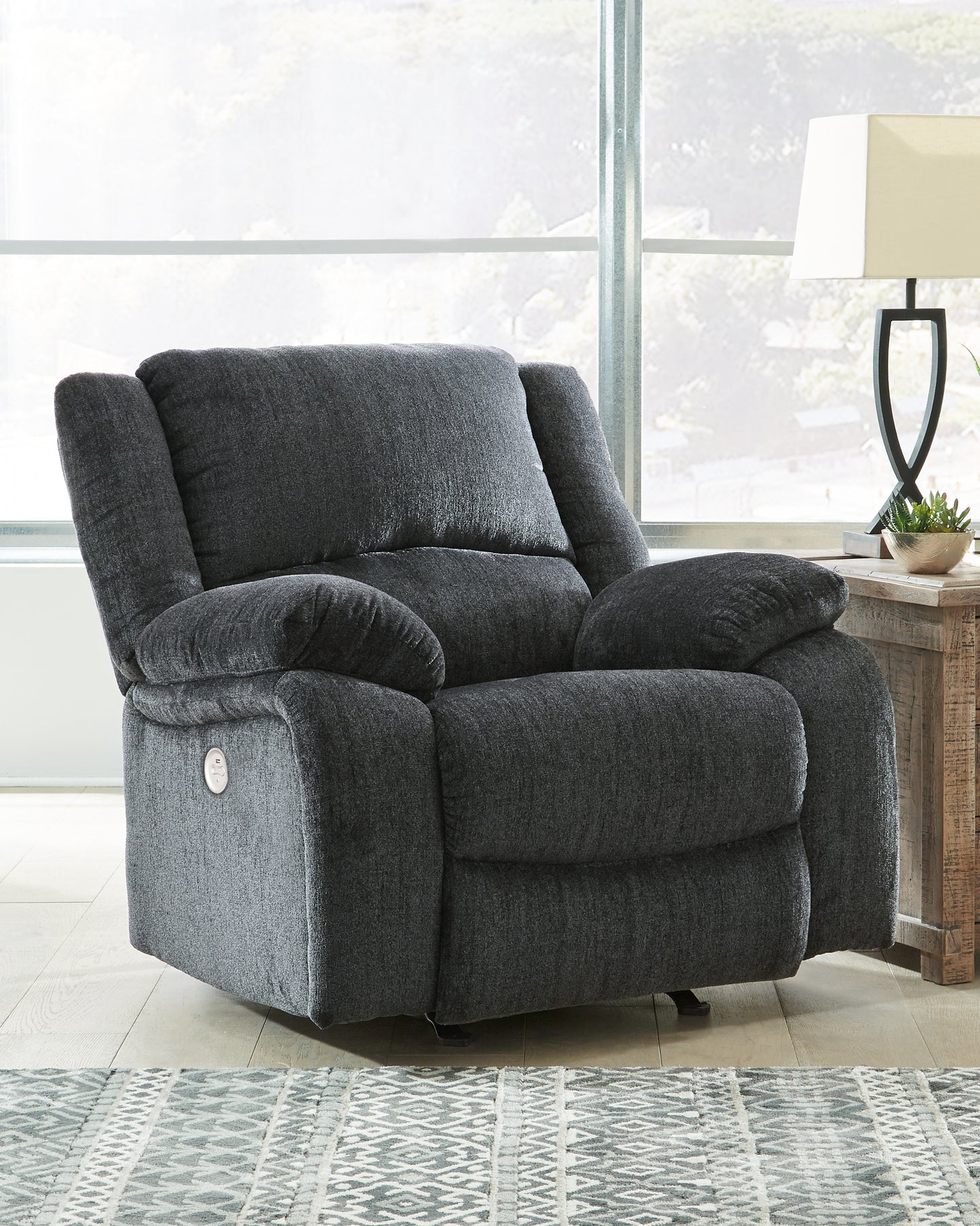 Cassel Furniture Outlet - Ashley Furniture - Draycoll Living Room - Power Rocker Recliner / Slate - 7650498