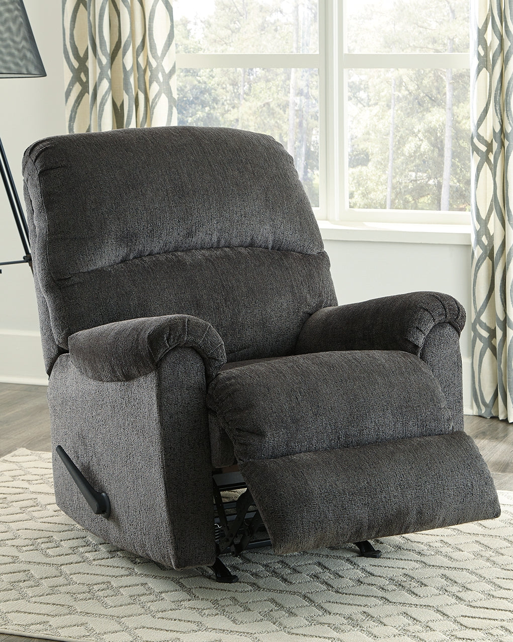 Cassel Furniture Outlet - Ashley Furniture - Ballinasloe Living Room - Rocker Recliner / Smoke - 8070325