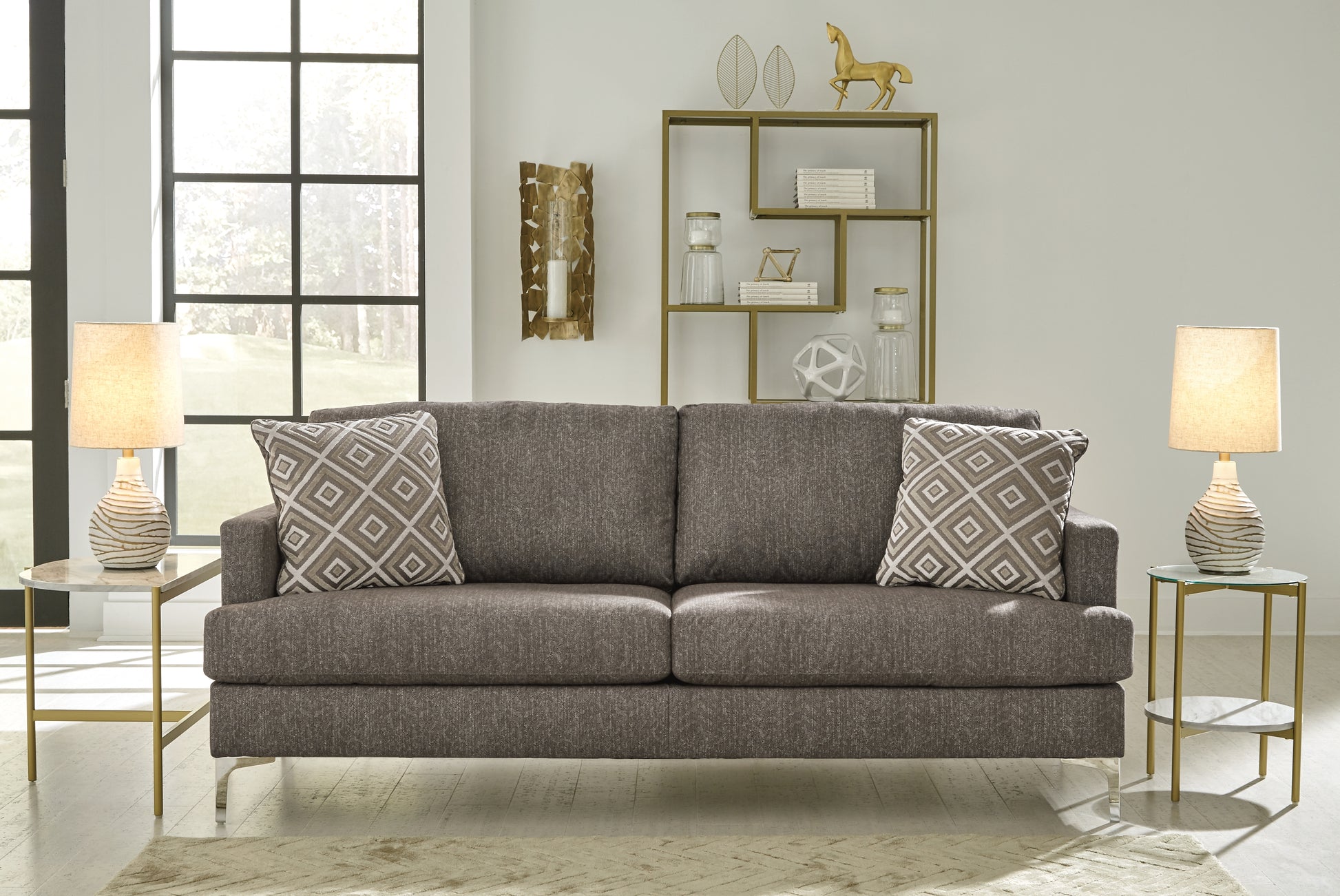 Cassel Furniture Outlet - Ashley Furniture - Arcola Living Room - RTA Sofa / Java - 82604S1