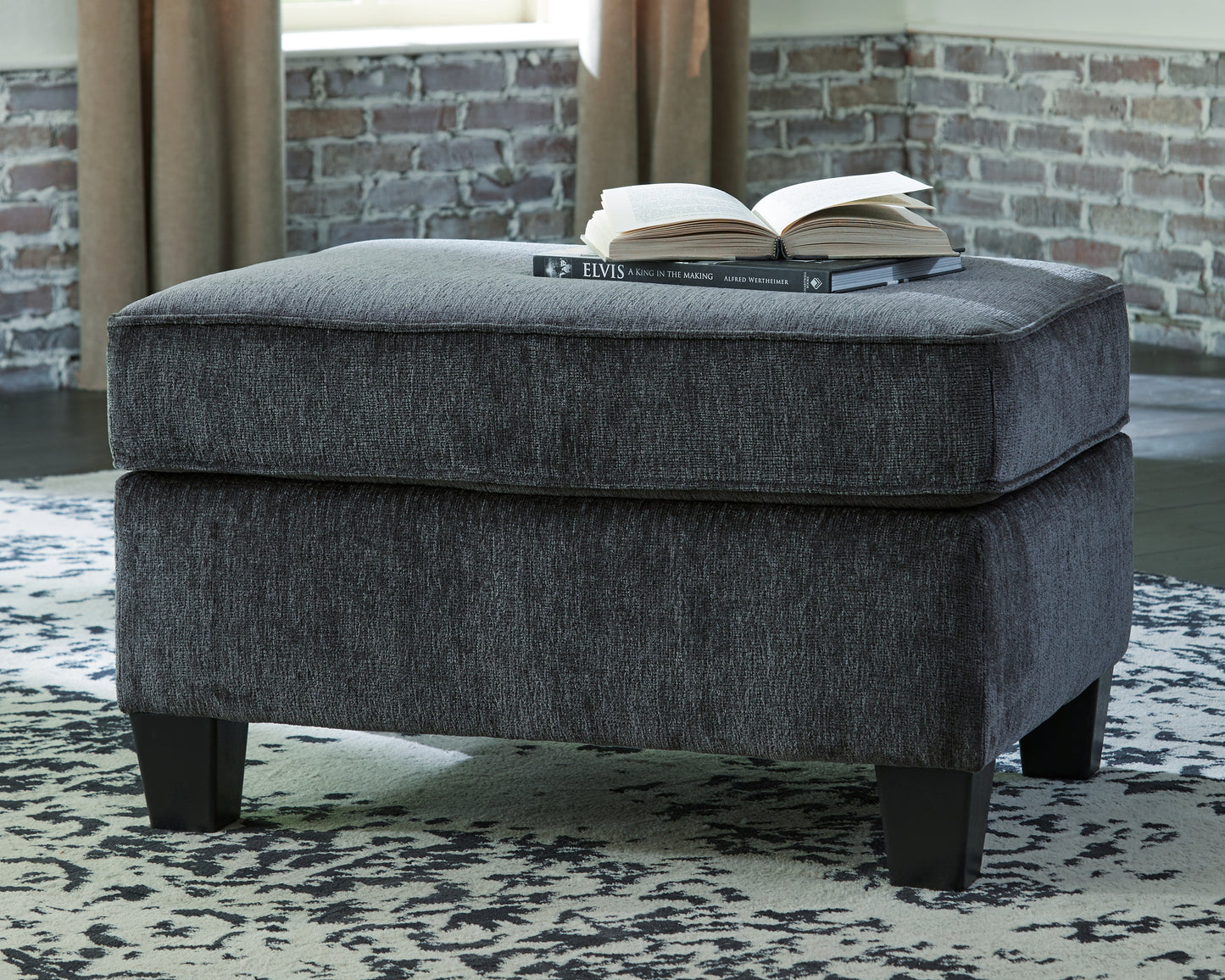 Cassel Furniture Outlet - Ashley Furniture - Abinger Living Room - Ottoman / Smoke - 8390514