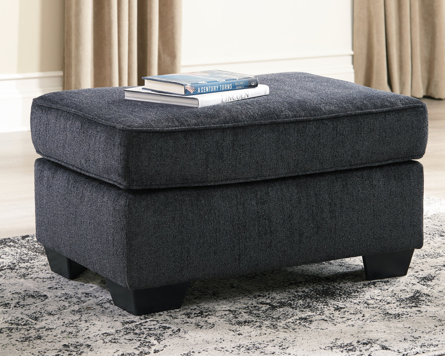 Cassel Furniture Outlet - Ashley Furniture - Altari Living Room - Ottoman / Slate - 8721314