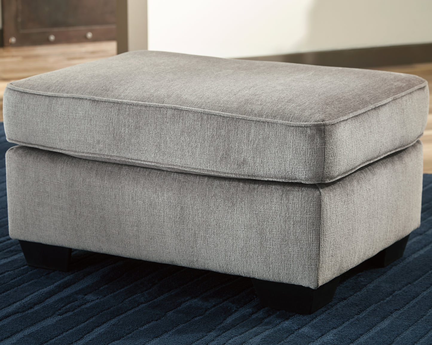 Cassel Furniture Outlet - Ashley Furniture - Altari Living Room - Ottoman / Alloy - 8721414
