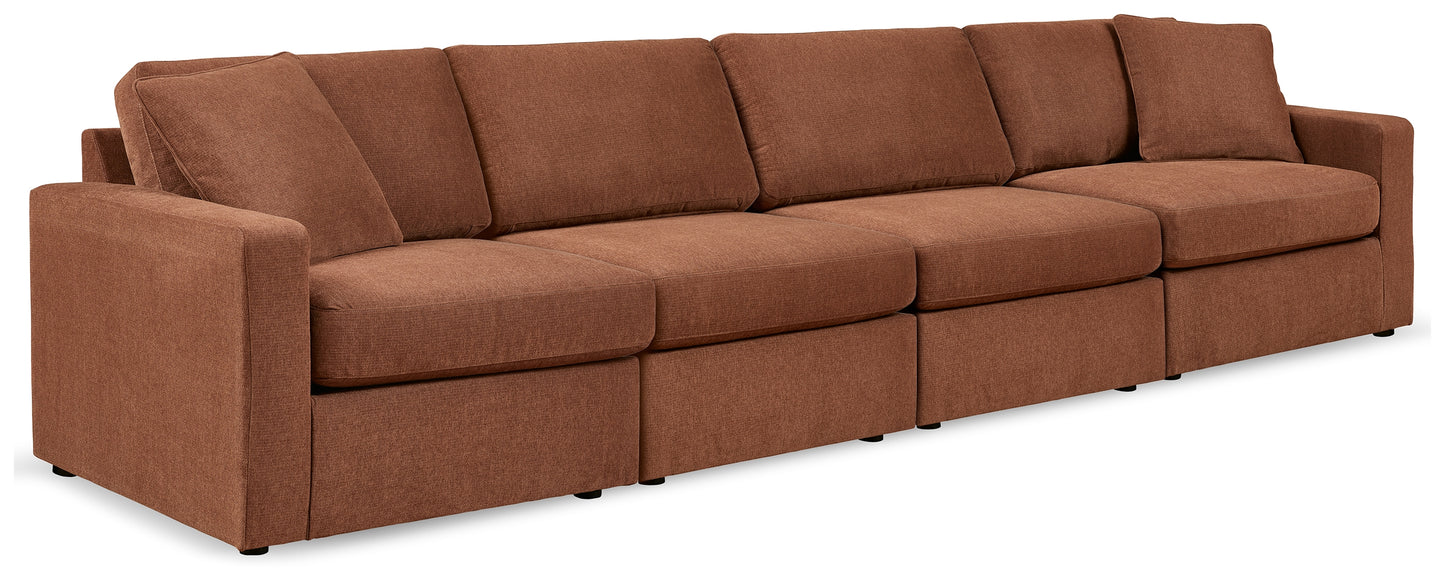 Cassel Furniture Outlet - Ashley Furniture - Modmax Sectional - RAF 4-Piece Sectional / Spice - 92102S10