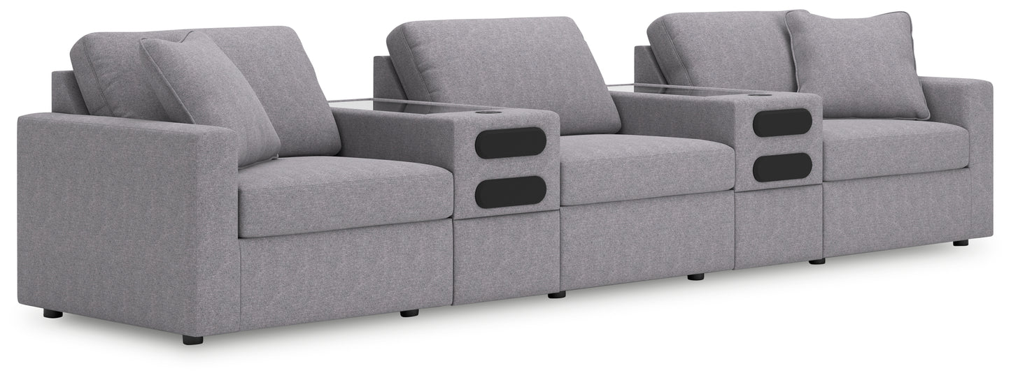 Cassel Furniture Outlet - Ashley Furniture - Modmax Sectional - RAF 5-Piece Sectional / Granite - 92104S15