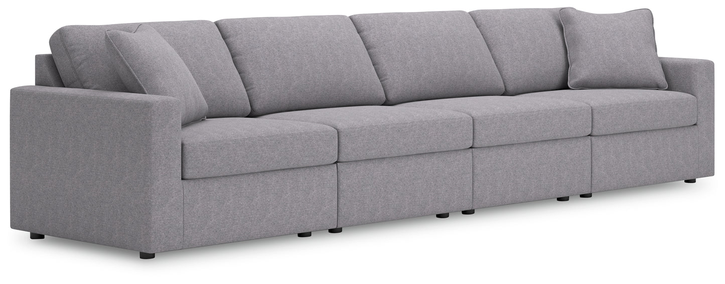 Cassel Furniture Outlet - Ashley Furniture - Modmax Sectional - RAF 4-Piece Sectional / Granite - 92104S10
