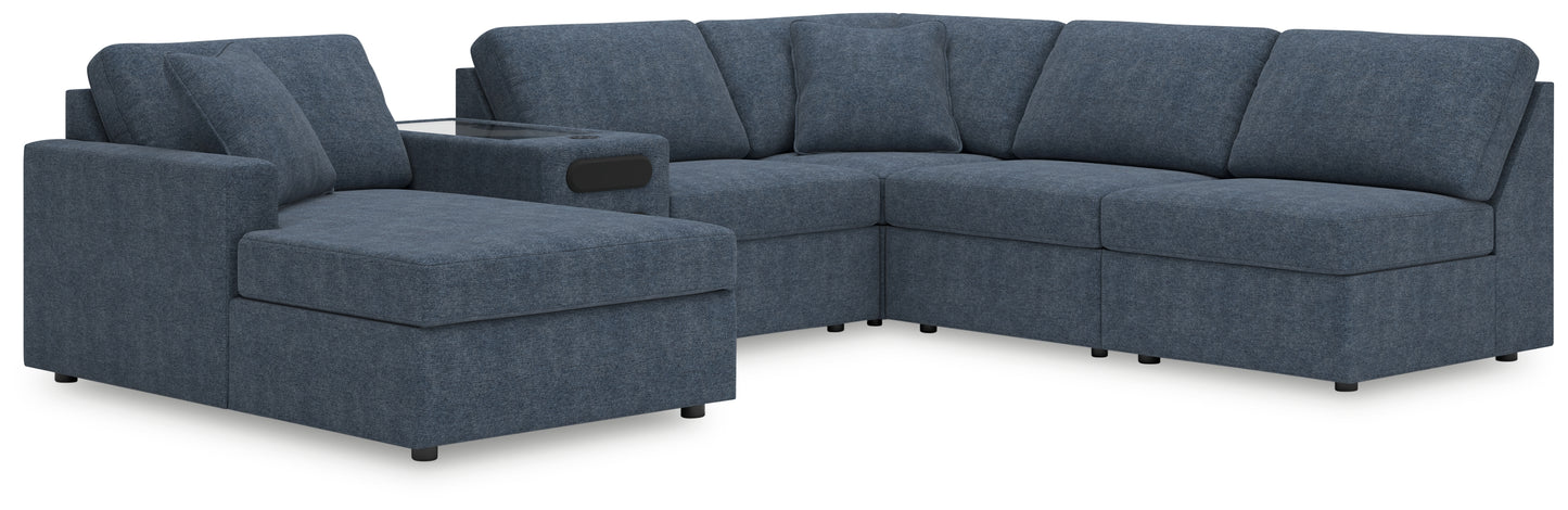 Cassel Furniture Outlet - Ashley Furniture - Modmax Sectional - RAF 6-Piece Sectional with Chaise / Ink - 92121S24